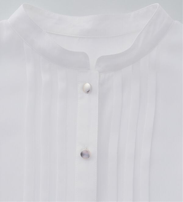 RANAN（ラナン）の「ひんやり！ピンタックフレアー袖ブラウス（ブラウス）」｜詳細画像