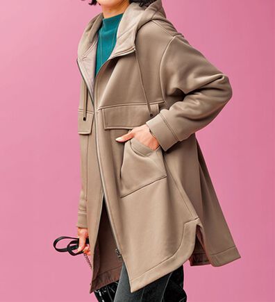 BELLUNA（ベルーナ）の「裏ファービッグポケット付フードジャケット（その他ジャケット）」