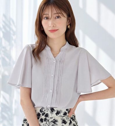 alotta（アロッタ）の「上品細見えピンタックブラウス（ブラウス）」