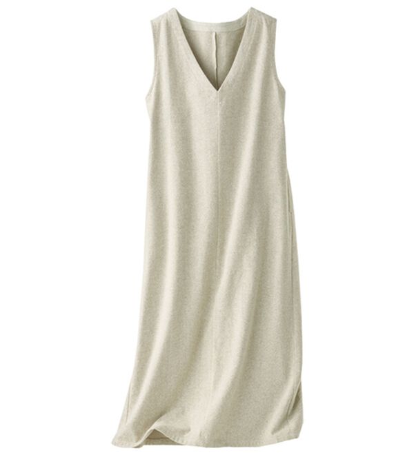 BELLUNA（ベルーナ）の「《ＨｕｇＲｅａｍコットン》Ｖネックジャンパースカート（ジャンパースカート）」｜詳細画像