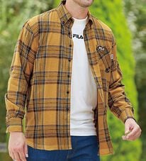 「＜フィラ＞チェック柄フランネルシャツ（メンズシャツ）」