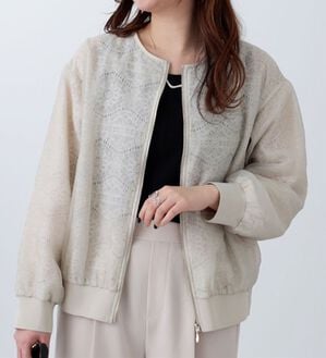 BELLUNA（ベルーナ）の「上品レース使いシアーブルゾン（ブルゾン）」｜詳細画像