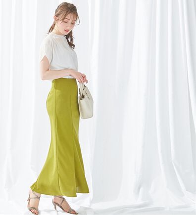 alotta（アロッタ）の「カラーマーメイドスカート（ロングスカート）」
