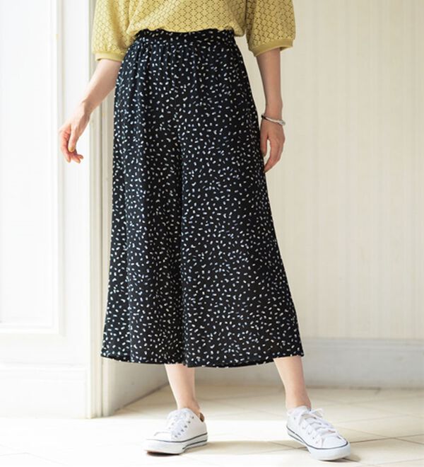 BELLUNA（ベルーナ）の「ヒンヤリ冷感イージーガウチョパンツ（ワイドパンツ・ガウチョ）」｜詳細画像