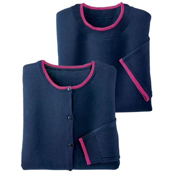 BELLUNA（ベルーナ）の「洗える！綿タッチ素材カーディガンアンサンブル（アンサンブル）」｜詳細画像