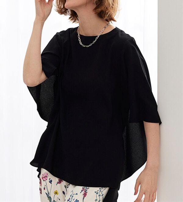 BELLUNA（ベルーナ）の「ＵＶ対策！涼やかケープ風ブラウス（ブラウス）」｜詳細画像