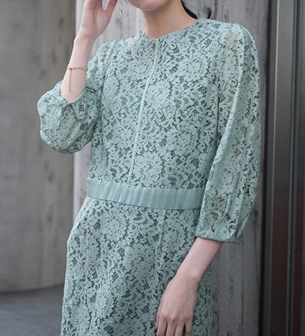 RANAN（ラナン）の「配色デザインレースワンピース（その他ワンピース）」｜詳細画像