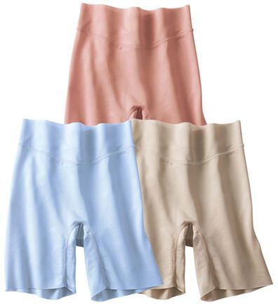 LAVIENNE（ラヴィエンヌ）の「【３色組】うす～くかるい肌側綿混のピタッとショーツ（ショーツ）」