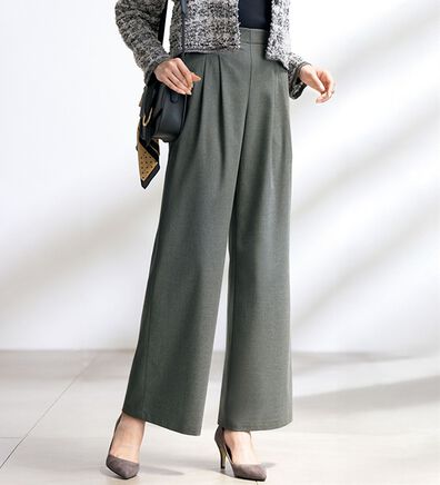 ルフラン（ルフラン）の「【２本組】日本製　紡ぎ和。イージーパンツ（その他パンツ）」