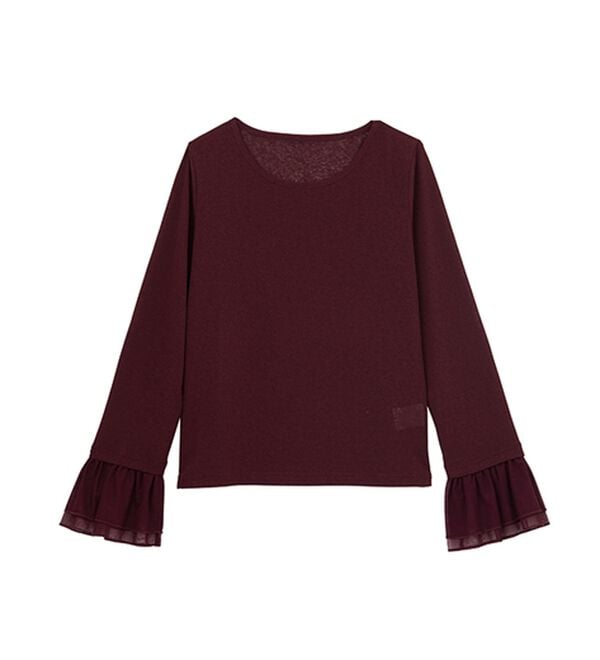 RANAN（ラナン）の「フレアーチュール袖スラブシアーＴ（カットソー）」｜詳細画像