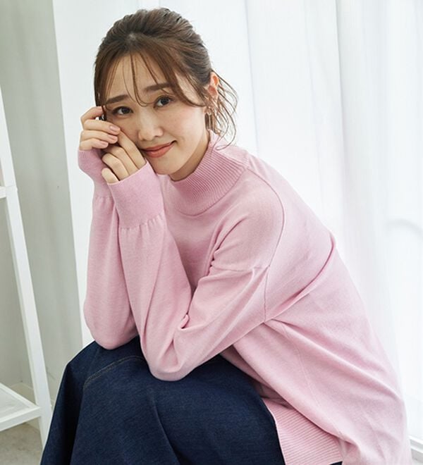 BELLUNA（ベルーナ）の「＜極み編＞肌心地ふんわりハイネックニット（ニット・セーター）」｜詳細画像