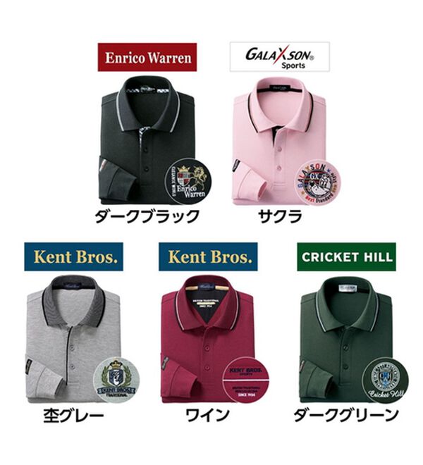 「新デザイン長袖ブランドポロシャツ（メンズポロシャツ）」｜詳細画像