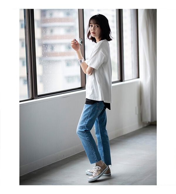 YU'NOW（ユナウ）の「レーヨンブレンド　レイヤードキャミソール（肌着・インナーウェア）」｜詳細画像