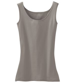 LAVIENNE（ラヴィエンヌ）の「素肌よろこぶオーガニックコットンタンク（肌着・インナーウェア）」｜ブラウン