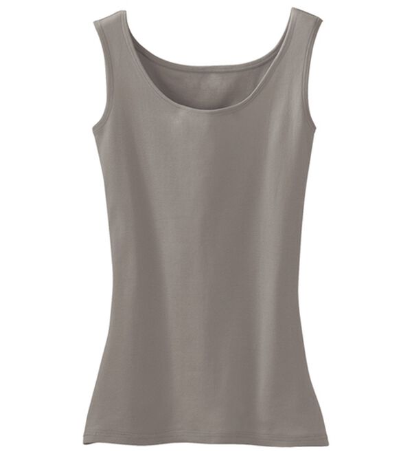 LAVIENNE（ラヴィエンヌ）の「素肌よろこぶオーガニックコットンタンク（肌着・インナーウェア）」｜ブラウン