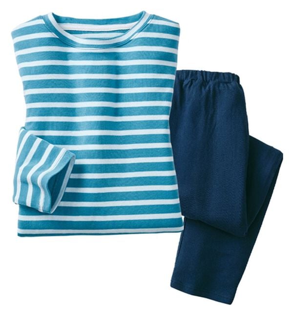 LAVIENNE（ラヴィエンヌ）の「【とろける肌心地】綿１００％あったかスムースパジャマ（パジャマ・ルームウェア）」｜セージ