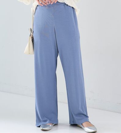 A HAPPY MARILYN（アハッピーマリリン）の「【Ｌ～８Ｌ】丈が選べる！さらトロリブイージーパンツ（ワイドパンツ・ガウチョ）」