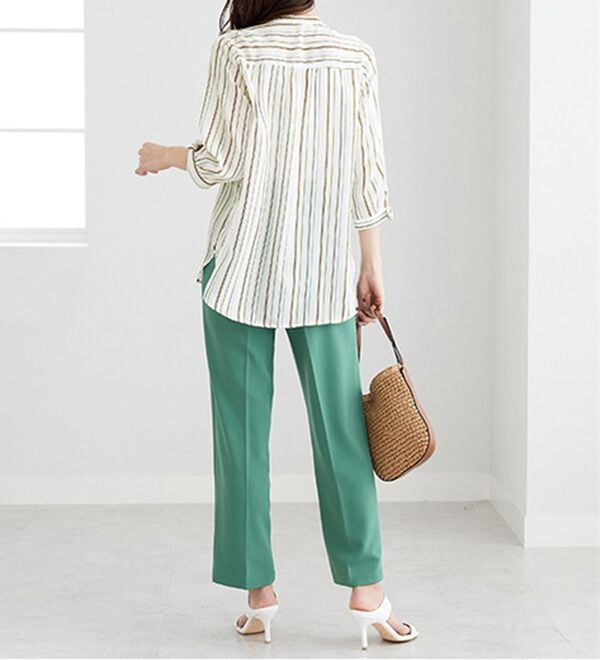 BELLUNA（ベルーナ）の「涼感やわらか袖リボンシャツチュニック（チュニック）」｜詳細画像