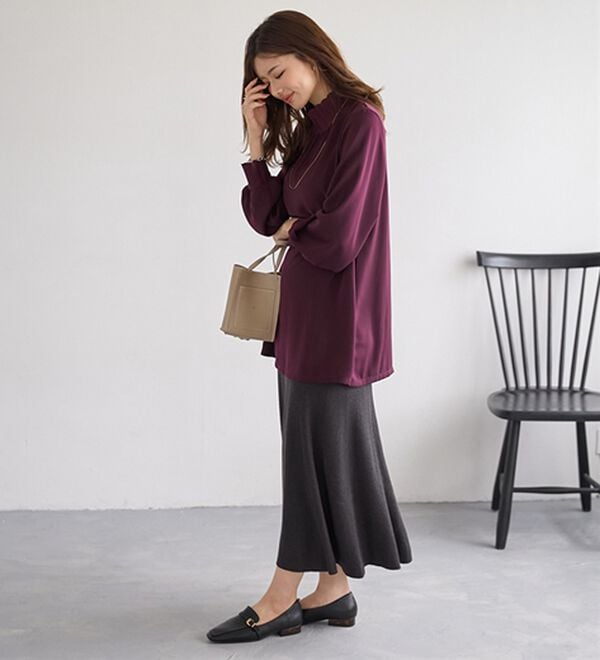 BELLUNA（ベルーナ）の「リブニット使いチュニック（チュニック）」｜詳細画像