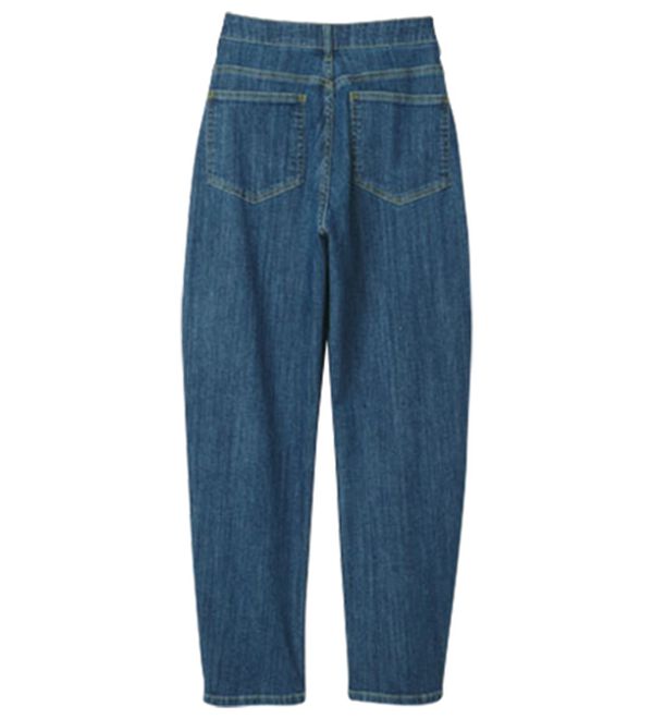 RANAN（ラナン）の「きれい見え麻入りカーブデニム（フルレングスパンツ）」｜詳細画像