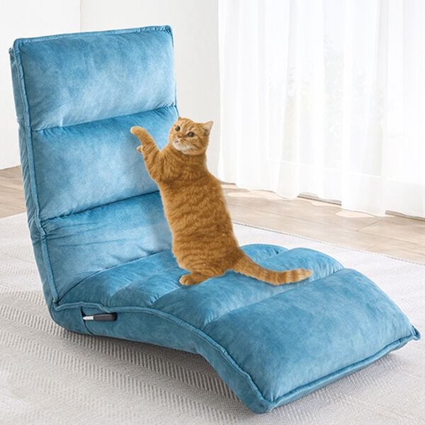 「起き上がりしやすいレバー式もこもこ座椅子（座椅子）」｜詳細画像