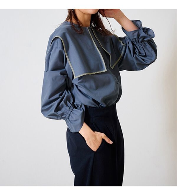 RANAN（ラナン）の「衿付きブラウス（ブラウス）」｜詳細画像