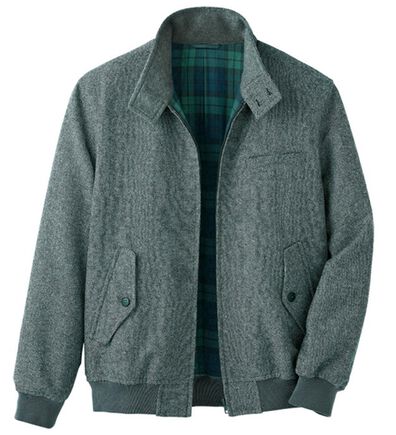 「王道ウール混スイングトップブルゾン（メンズジャケット）」