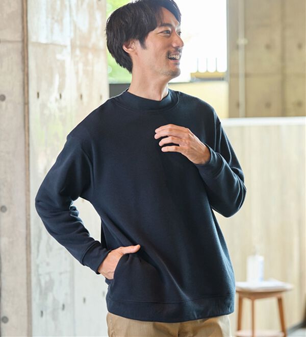 REMEN'S（リメンズ）の「【裏起毛】スタンドネックトレーナー（メンズトレーナー）」｜詳細画像