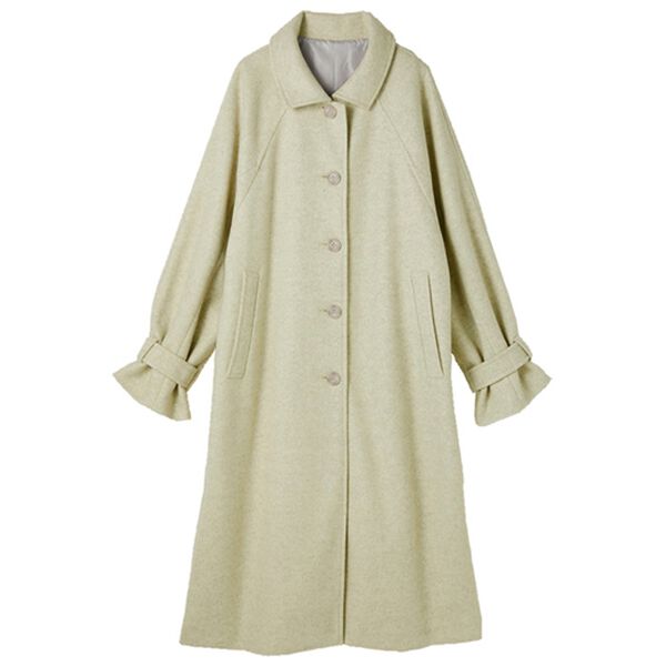 レオナール　シルク　花柄　ステンカラー　コート　リバーシブル　ベルト　希少9号M リバーシブルステンカラーコートクラシックUNI/TBBA-002