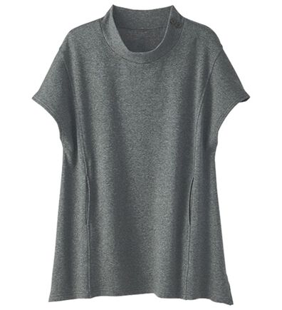 BELLUNA（ベルーナ）の「まるで着る毛布！裏ファーフレンチスリーブボタン使いベスト（ベスト）」