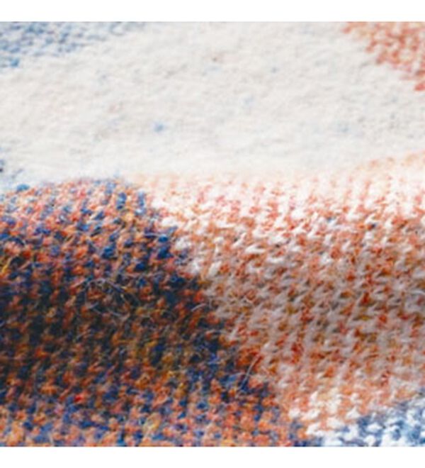 RANAN（ラナン）の「チェック柄ロング丈ニット（チュニック）」｜詳細画像