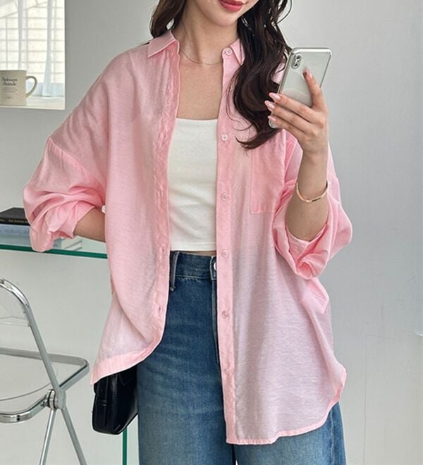 GeeRA（ジーラ）の「アソート柄オーバーサイズシャツ（シャツ）」｜詳細画像