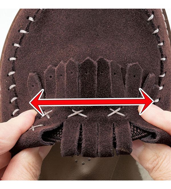 ルフラン（ルフラン）の「外反母趾対応＜メディフィット＞５Ｅあったかボアモカシンシューズ（パンプス）」｜詳細画像