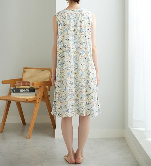 BELLUNA（ベルーナ）の「【ひんやり接触冷感】レーヨン素材ノースリーブワンピ－ス（その他ワンピース）」｜詳細画像