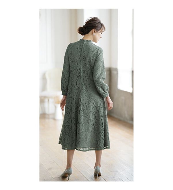 BELLUNA（ベルーナ）の「フリルデザイン総レースワンピース（その他ワンピース）」｜詳細画像