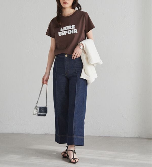 RANAN（ラナン）の「【汗シミ防止】ロゴプリントT（Tシャツ）」｜詳細画像