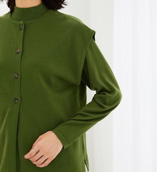 BELLUNA（ベルーナ）の「前後２ｗａｙベスト付ニットアンサンブル（アンサンブル）」｜詳細画像