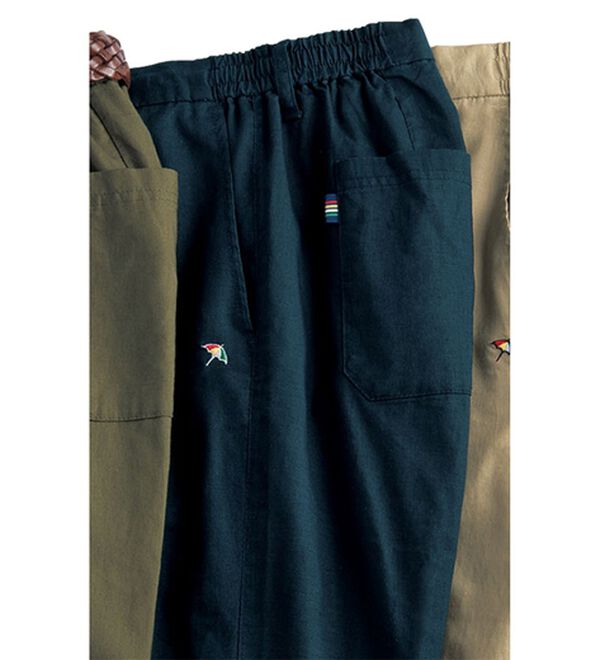 「＜アーノルド　パーマー＞リネンブレンドイージーパンツ（メンズイージーパンツ）」｜ネイビー