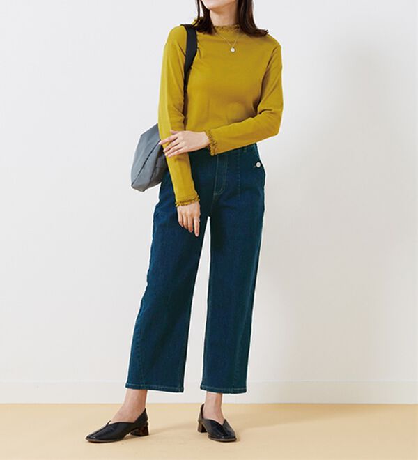 BELLUNA（ベルーナ）の「バルーンシルエットデニムパンツ（ワイドパンツ・ガウチョ）」｜詳細画像