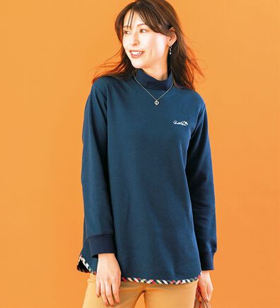 「＜ＡＰ＞首元かわいいワッフルトレーナー（トレーナー・スウェット）」