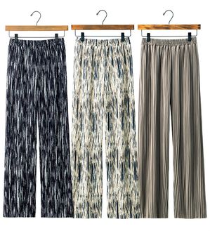 ルフラン（ルフラン）の「【３本組】「ゆる感×脚長」プリーツパンツ（ワイドパンツ・ガウチョ）」｜詳細画像