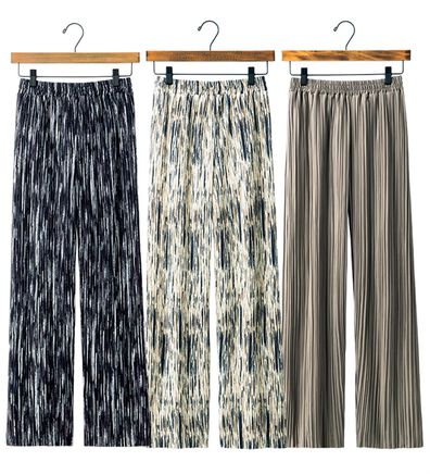 ルフラン（ルフラン）の「【３本組】「ゆる感&times;脚長」プリーツパンツ（ワイドパンツ・ガウチョ）」