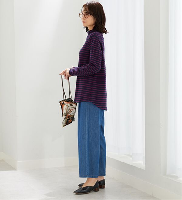 BELLUNA（ベルーナ）の「ふわふわ裏ファーハイネックプルオーバー（カットソー）」｜詳細画像