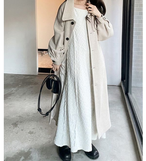 GeeRA（ジーラ）の「ぽこぽこカットジャカードキャミワンピース（その他ワンピース）」｜詳細画像