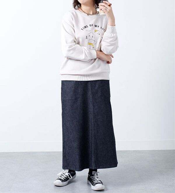 BELLUNA（ベルーナ）の「＜ｓｏｒａｆｕｋｕ＞ロゴデザインプルオーバー（カットソー）」｜詳細画像