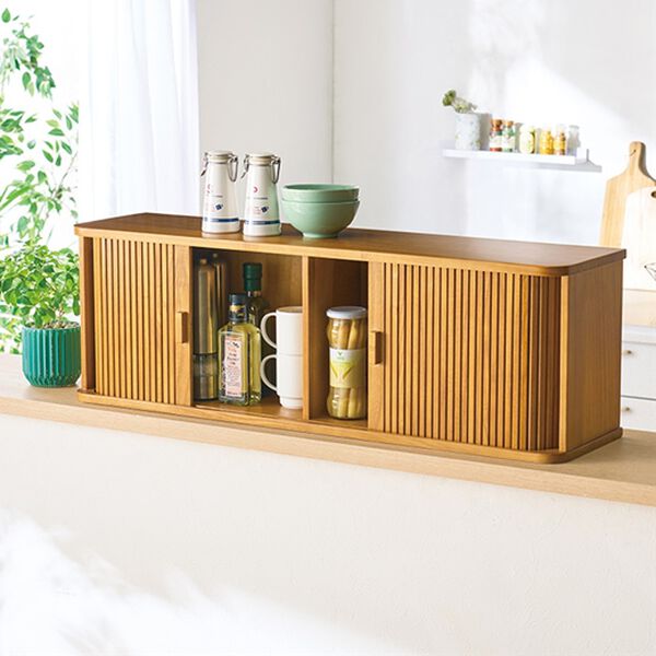 「ジャバラ扉式収納庫２（ラック・棚・本棚）」｜詳細画像