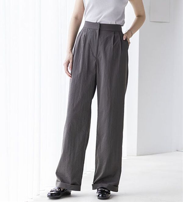 BELLUNA（ベルーナ）の「万能！タック使いワイドパンツ（ワイドパンツ・ガウチョ）」｜詳細画像