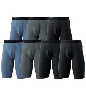 「＜グンゼ＞爽快ドライ（Ｒ）ボクサー１週間パック（メンズ肌着・インナーウェア）」｜7枚組 ロング丈