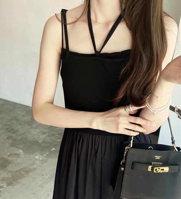 GeeRA（ジーラ）の「着回し異素材ドッキングキャミワンピース（ドッキングワンピース）」｜詳細画像