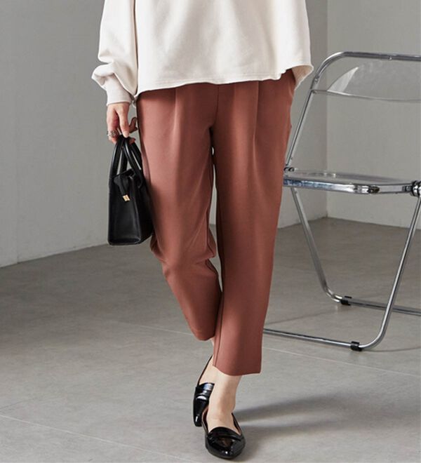 RANAN（ラナン）の「美脚シルエットクロップドパンツ（フルレングスパンツ）」｜詳細画像
